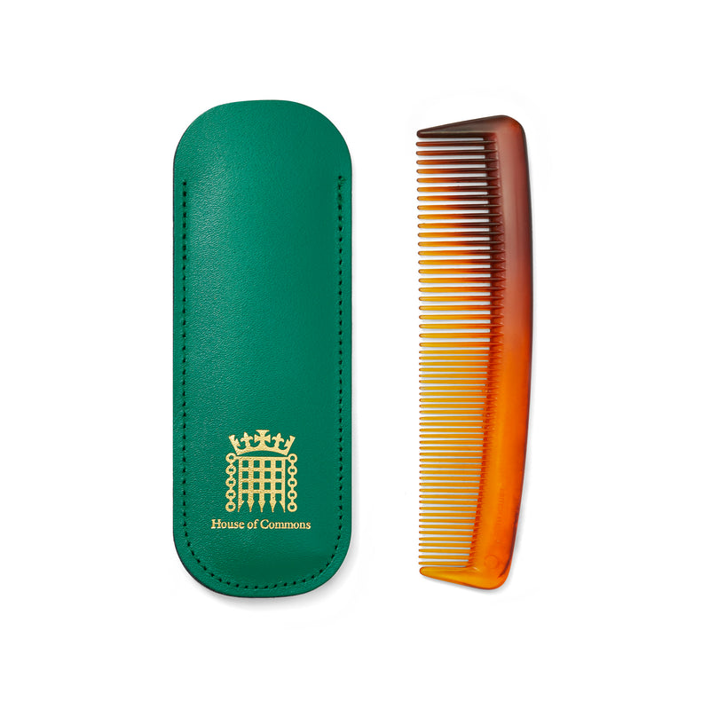 House of Commons Comb in Leather Case