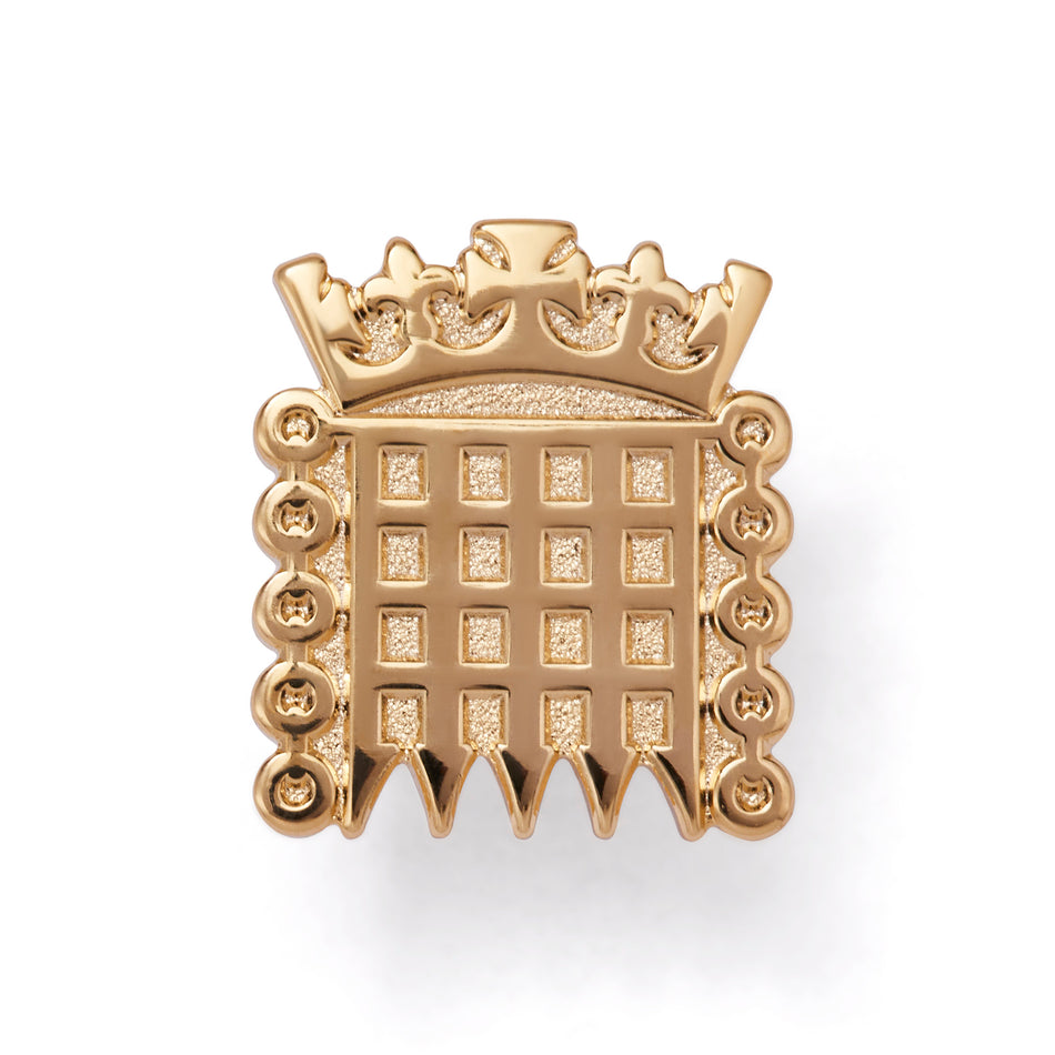 Gold Portcullis Lapel Pin featured image