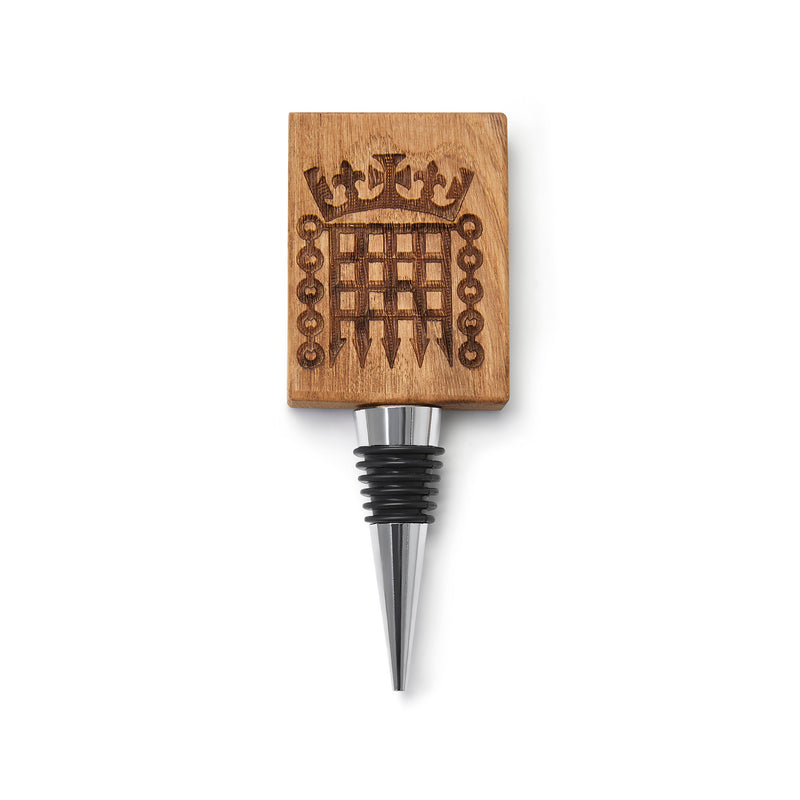 Handcrafted Portcullis Oak Bottle Stopper