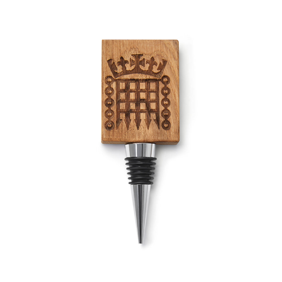 Handcrafted Portcullis Oak Bottle Stopper featured image