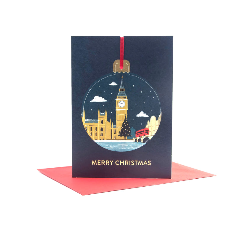 Big Ben Christmas Card with Decoration