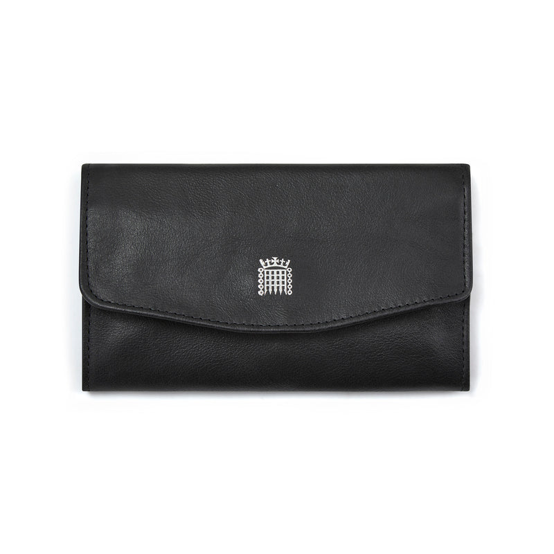 Black Leather Jewellery Roll