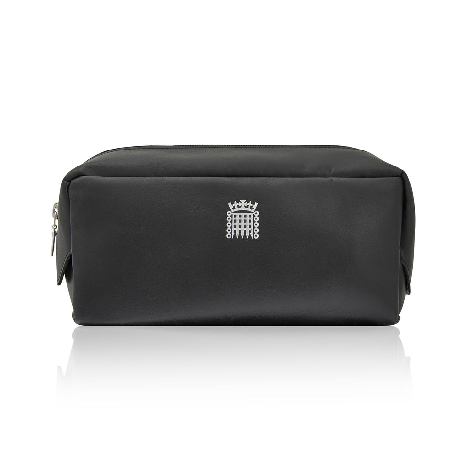 Black Leather Wash Bag featured image