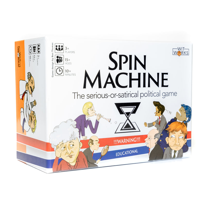 Spin Machine – The Serious-or-Satirical Political Card Game