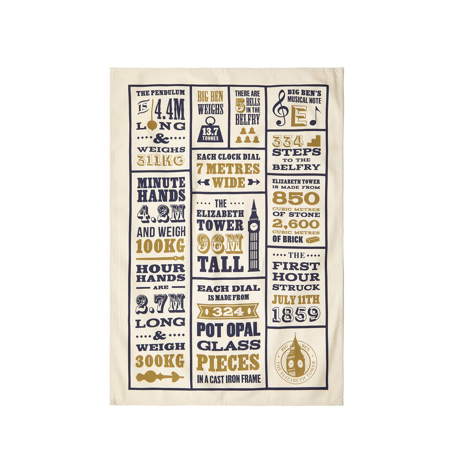 Big Ben Facts Tea Towel featured image