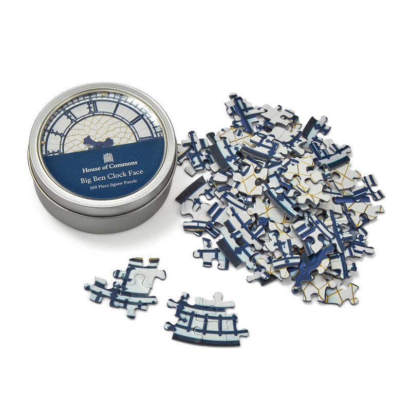 Big Ben Clock Face Jigsaw Puzzle in a Tin