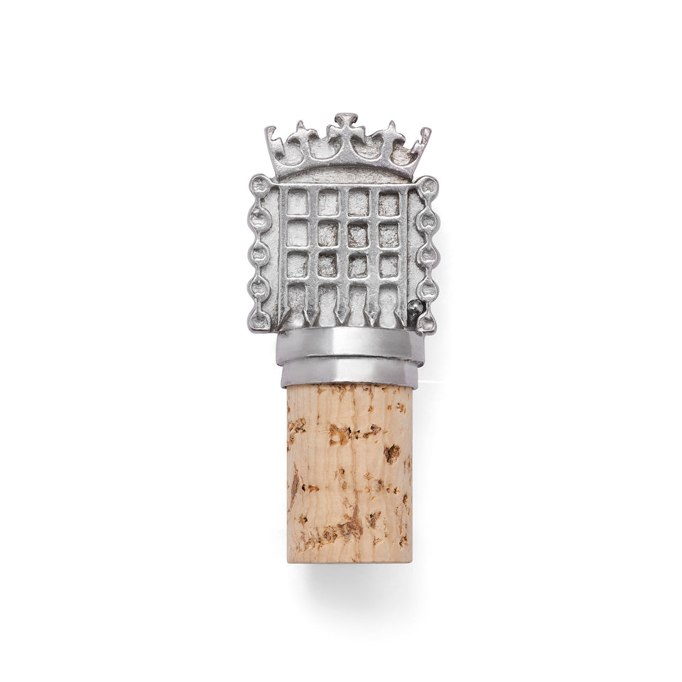 Portcullis Pewter Bottle Stopper featured image