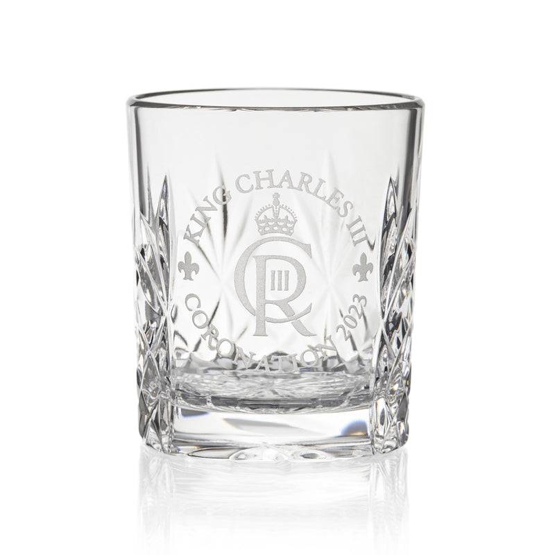 King Charles III Coronation Royal Scot Kintyre Tot Glass