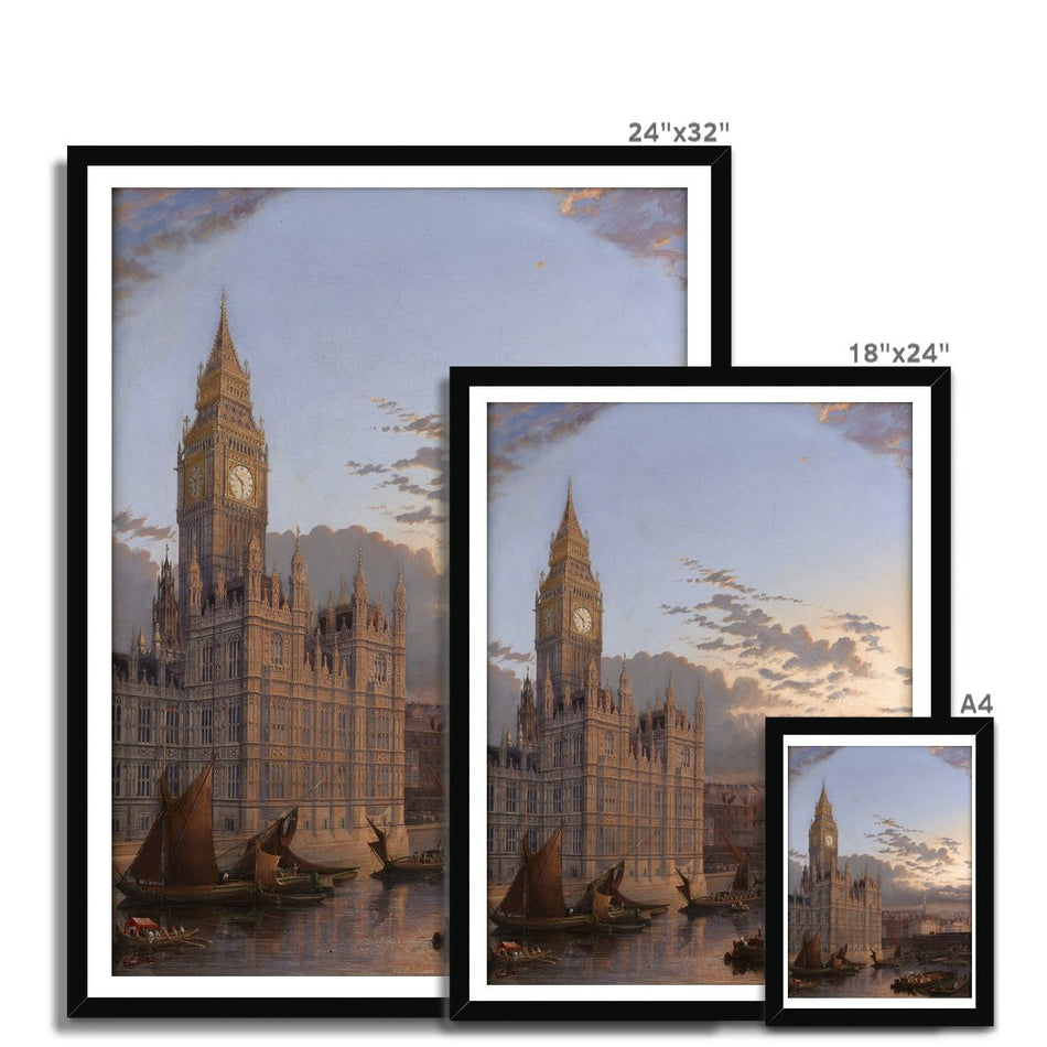 The Building of Westminster Bridge Framed Print featured image