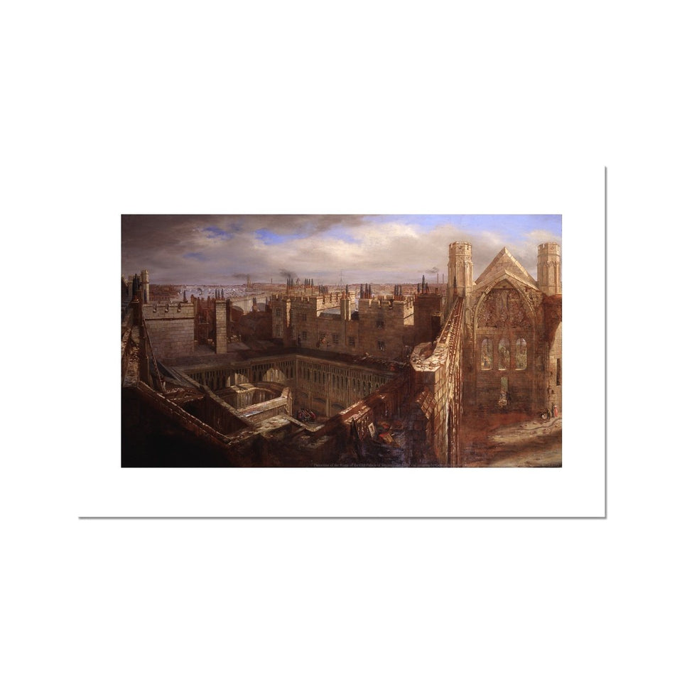 Ruins of the Old Palace of Westminster Fine Art Print featured image