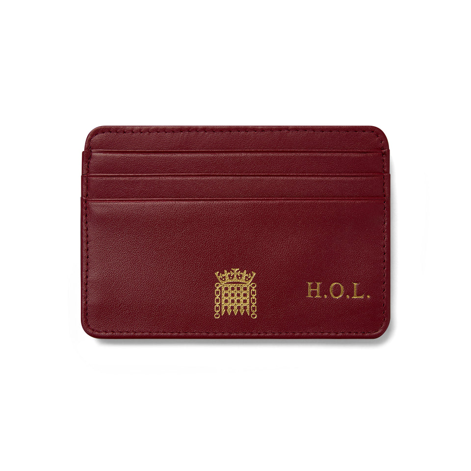 Personalised House of Lords Leather Card Holder featured image