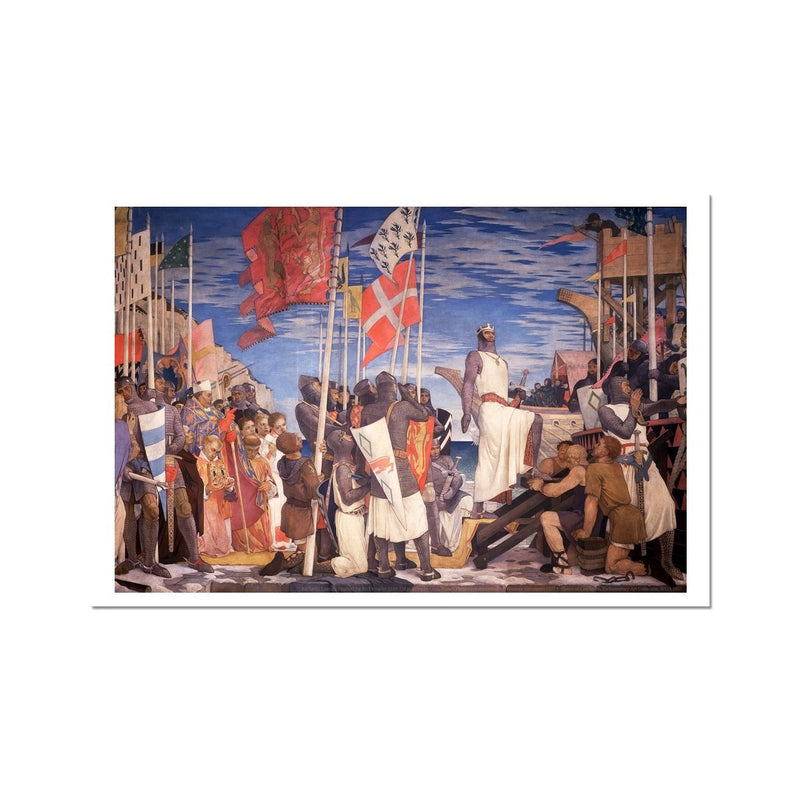 Richard I Leaving England for the Crusades Fine Art Print