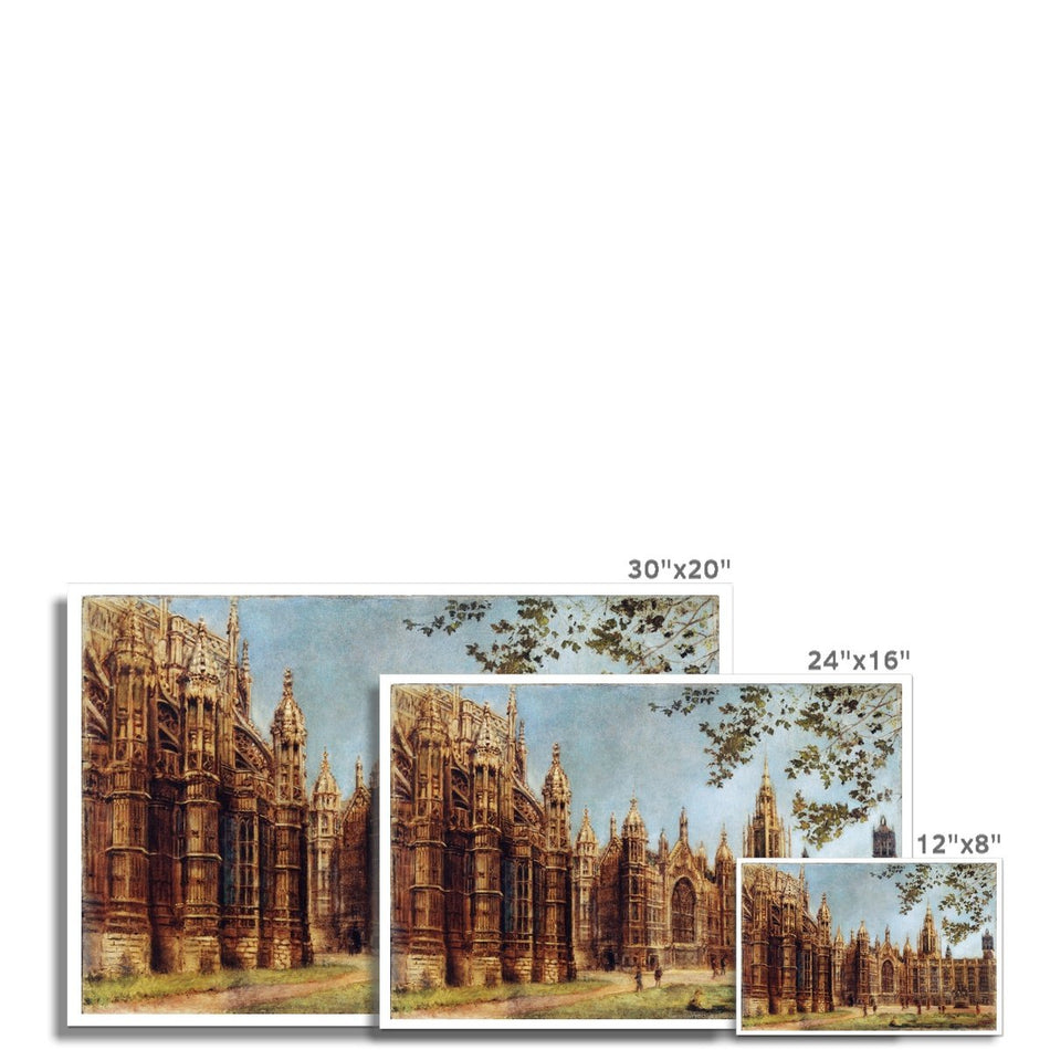 View of Henry VII Chapel and Old Palace Yard  Fine Art Print featured image