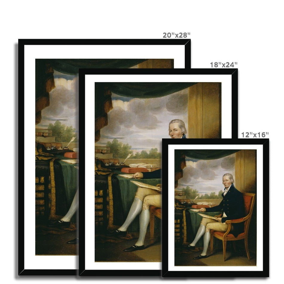 William Pitt, by Henry Edridge Framed Print featured image