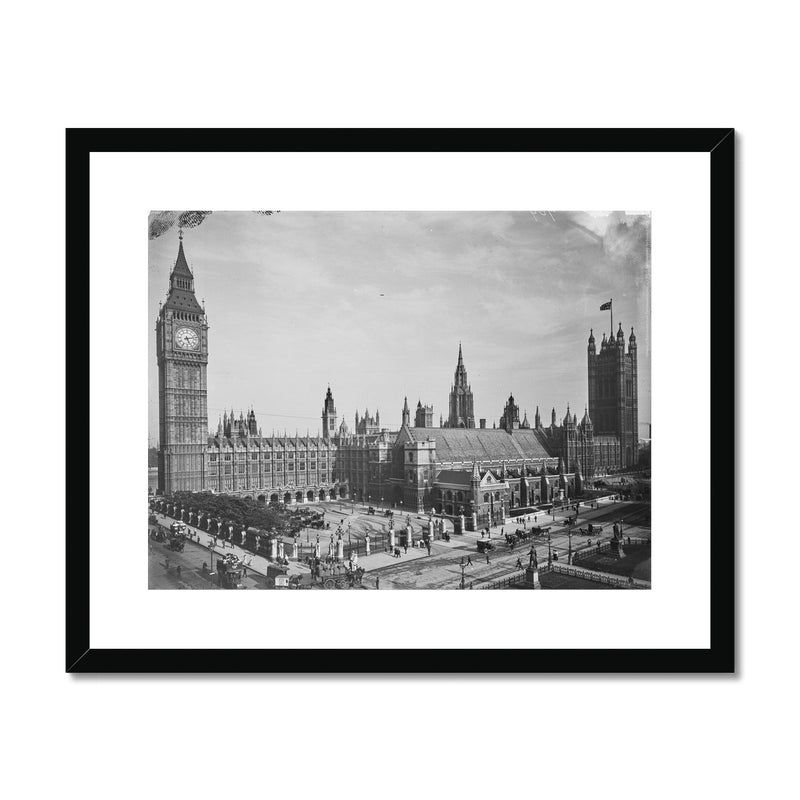 Houses of Parliament from Parliament Square, c.1905 Framed & Mounted Print