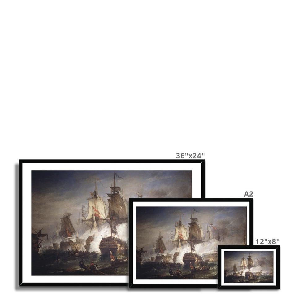 Battle off Cape Vincent Framed Print featured image