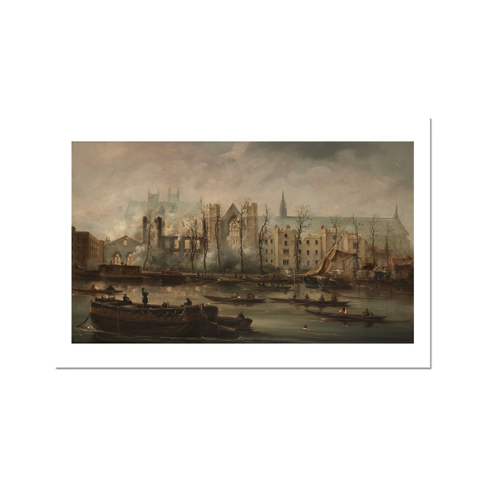 Burning of the Houses of Parliament Fine Art Print featured image