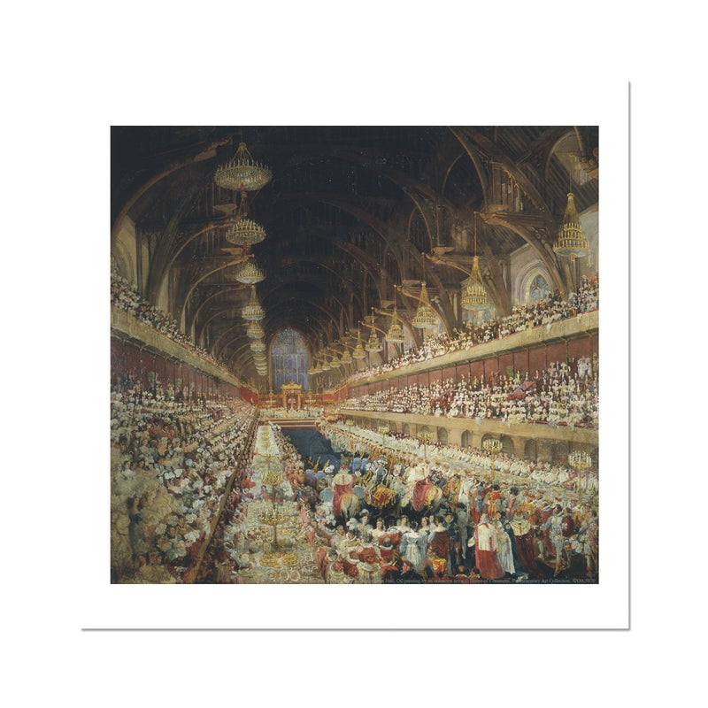 Coronation Banquet of George IV Fine Art Print