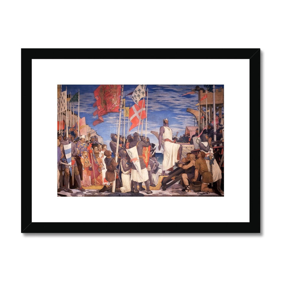 Richard I Leaving England for the Crusades Framed &amp; Mounted Print featured image