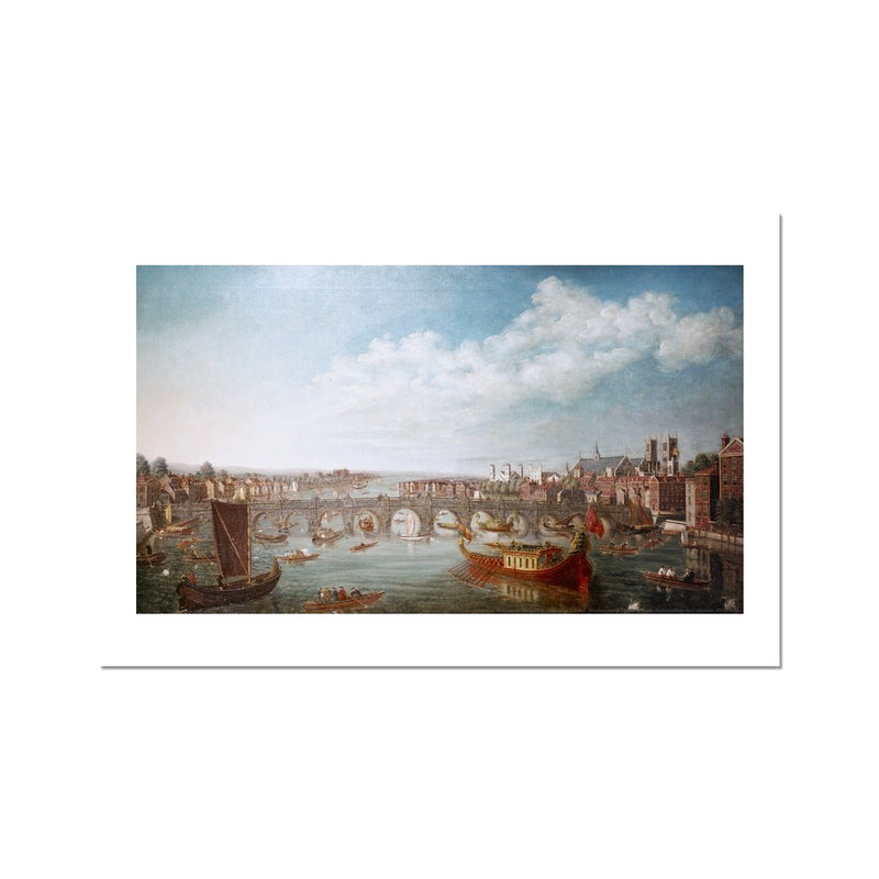 View of Westminster Bridge Fine Art Print