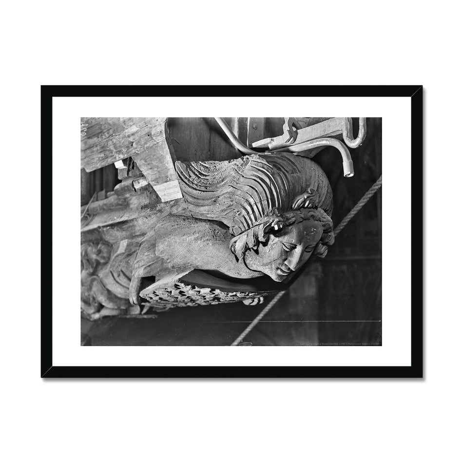 Carving of an Angel in Westminster Hall, c.1905 Framed Print featured image