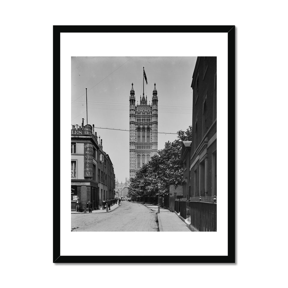 Victoria Tower from Millbank, c.1905 Framed Print featured image