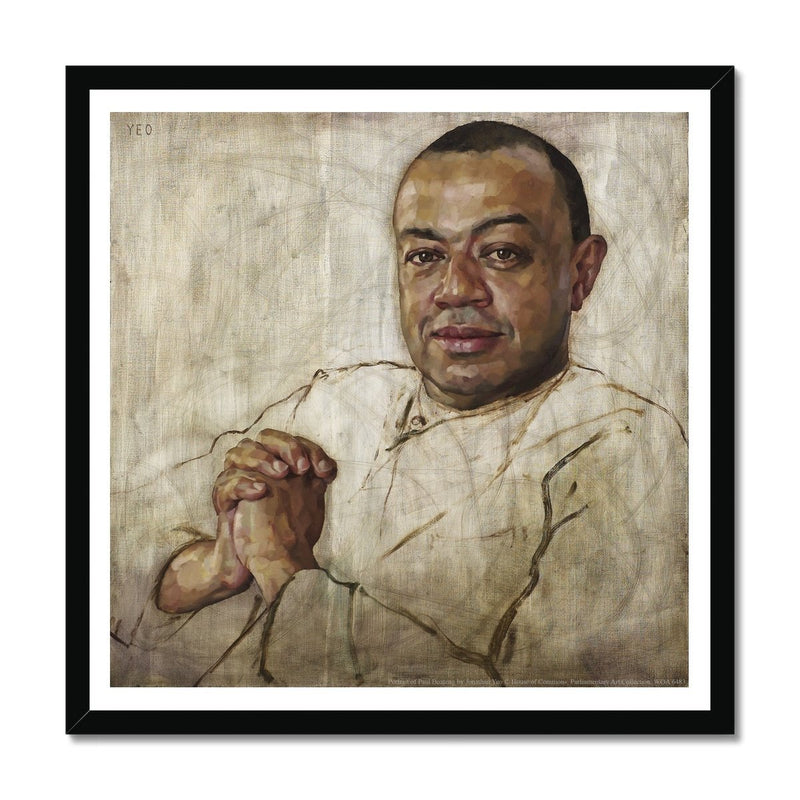 Portrait of Paul Boateng Framed Print