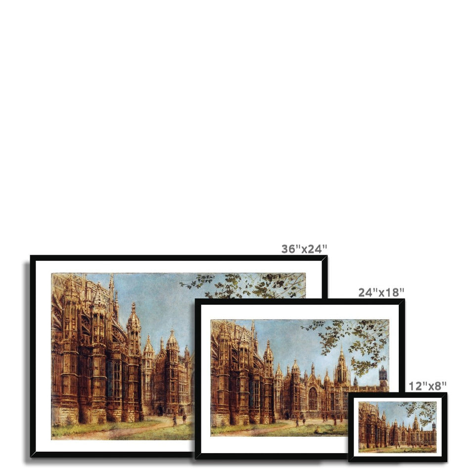 View of Henry VII Chapel and Old Palace Yard Framed Print featured image