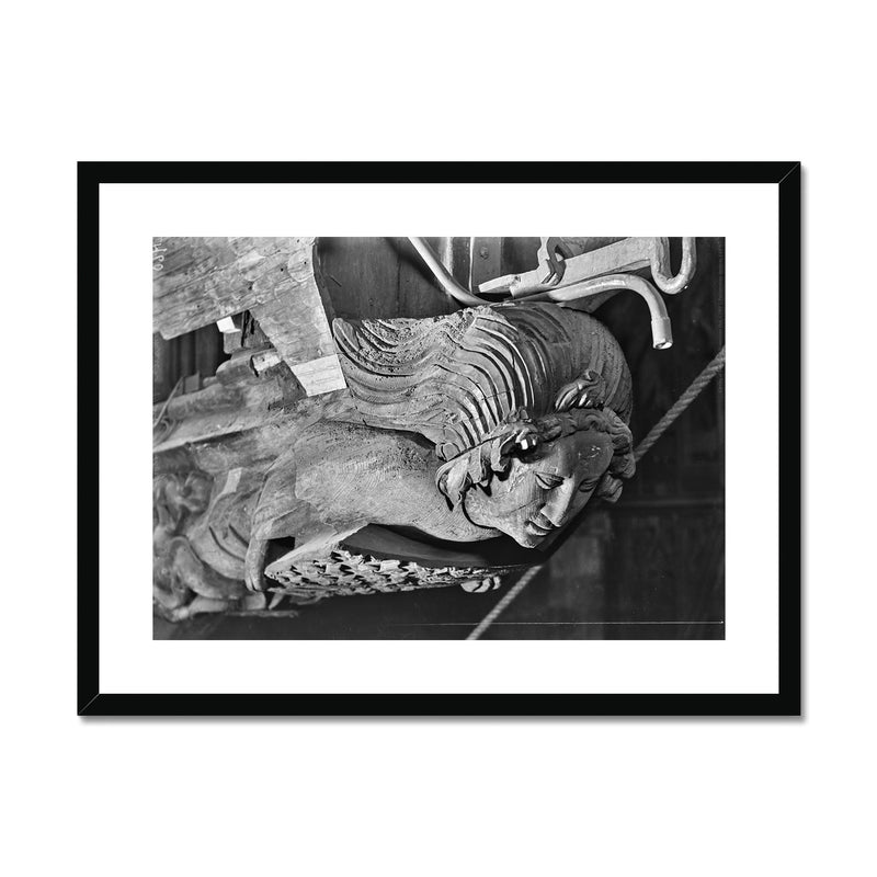 Carving of an Angel in Westminster Hall, c.1905 Framed & Mounted Print