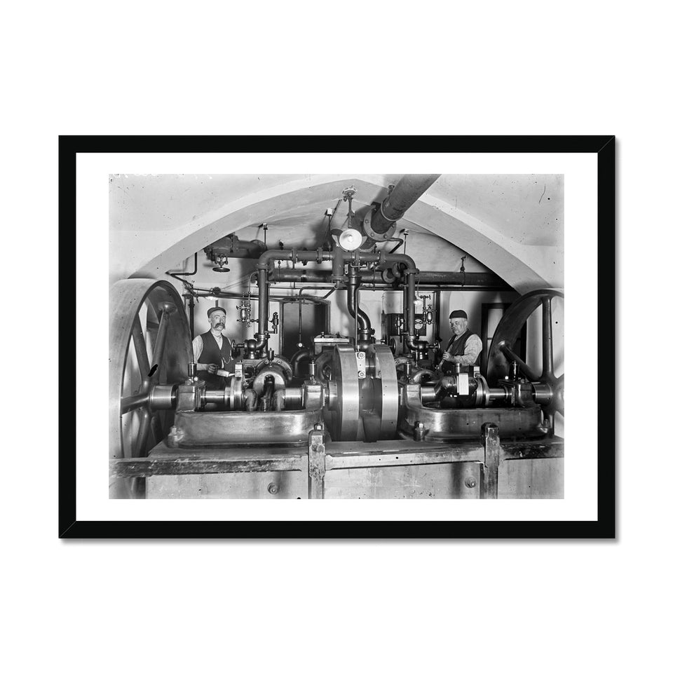 The Engine Room, c.1905 Framed Print featured image