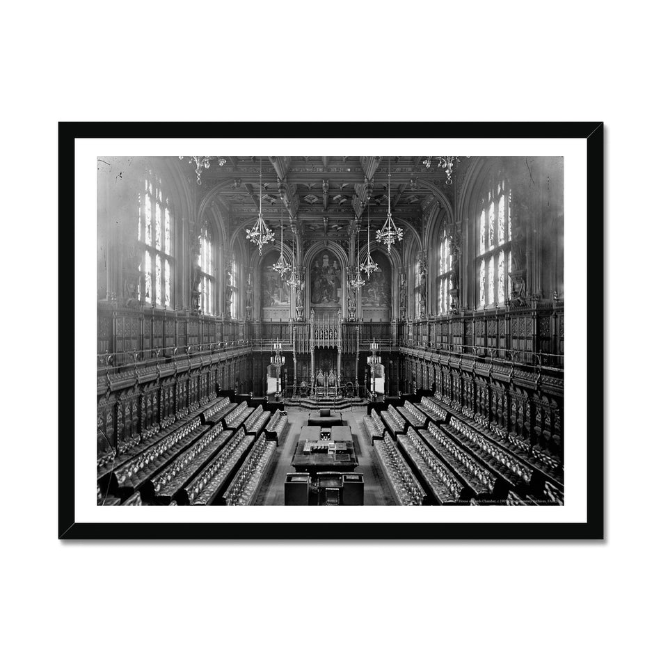 The House of Lords Chamber c.1905 Framed Print featured image