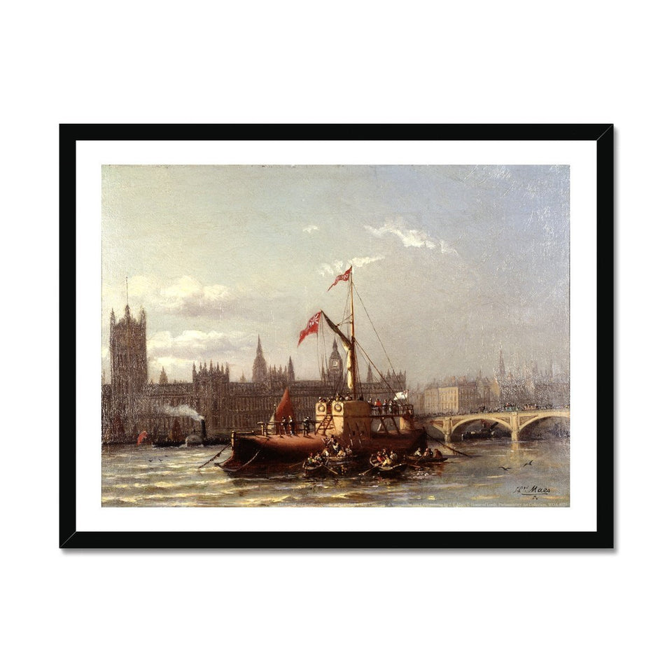 The Arrival of Cleopatra&#39;s Needle Framed Print featured image